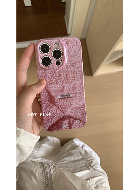 DT play 粉色miu少女y2k时髦夏日焕新miu韩国ins小众适用于iphone17/16/15/14promax苹果11/12/手机壳保护套