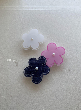 DT play 可爱亚克力花朵珍珠磁吸支架韩国ins风小众博主适用于iphone16promax/15/14苹果13/12手机壳保护套