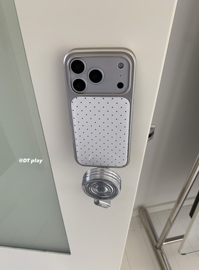 DT play 简约白色波点银边少女耐看韩国ins博主小众设计适用于iphone17promax/16/15苹果14/13手机壳保护套