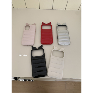 DT play 羽绒服小翅膀全包可爱时髦韩国ins博主小众设计适用于iphone17promax/16/15苹果14/13手机壳保护套