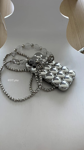 DT play光影人间 真实与虚妄 都曾在人间交替 银色质感适用于iphone13pro/14promax苹果11/12/14手机壳保护套