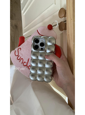 DT play 原色面包金属漆质感防摔韩国ins风小众博主适用于iphone16promax/15/14苹果11/12/13手机壳保护套