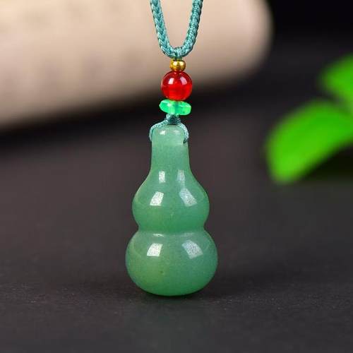 新疆东陵玉招财纳福玉葫芦吊坠男女玉石雕刻颈饰项坠挂件