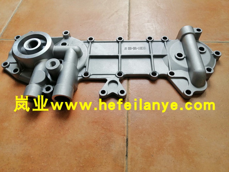 锡柴CA4DF3-12GCG3U机油散热器盖侧罩冷却合力原厂家价直销配件