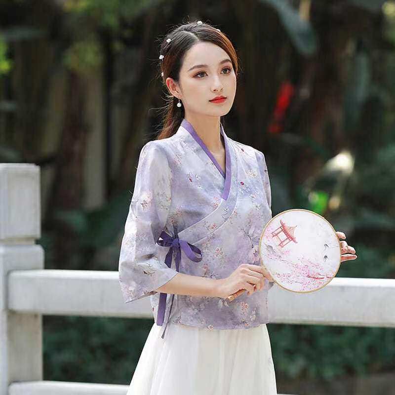 中式汉服夏季女士上衣