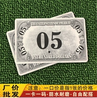 Карта с толстой долларом США 0,5 Стоимость лица 40 Фотографии