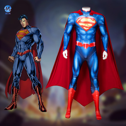 漫之秀 新52超人 连体衣cos服男 dc漫画 同款套装cosplay紧身衣