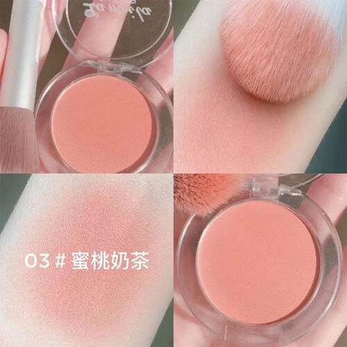 单色冰块腮红提亮显色持久自然细腻元气高光女学生款胭脂修容卧蚕