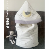 新生婴儿抱被可拆洗薄春秋冬季 加厚防风初生宝宝婴儿包被夹棉盖被