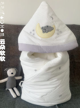 云朵婴儿抱被水洗棉绸~软软