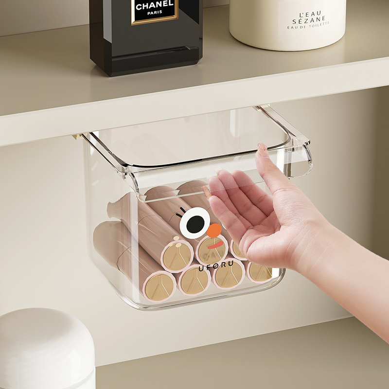 化妆棉口红化妆品隔板镜柜神器