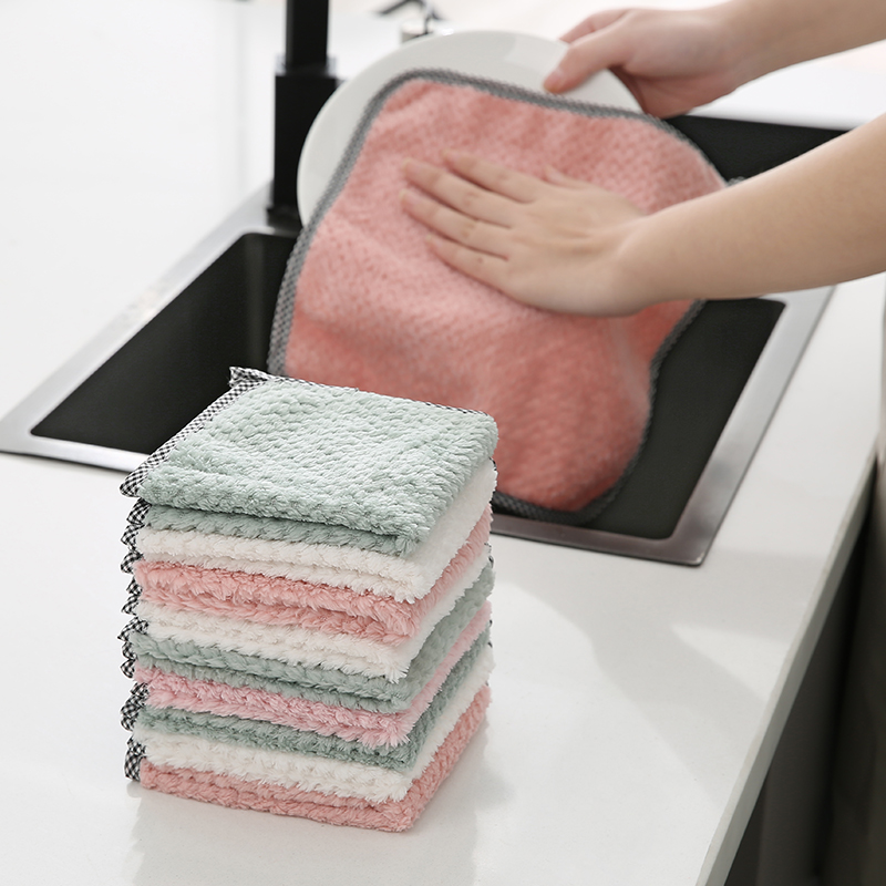 加厚吸水不掉毛基本简约擦手抹布