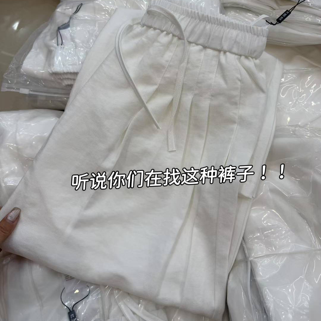 天丝莱赛尔抖抖裤女2026夏新款高腰抽绳凉凉裤休闲直筒阔腿拖地裤