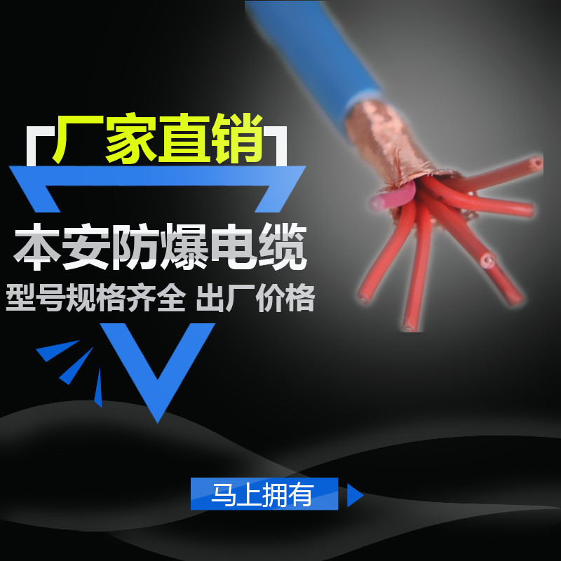 本安防爆电缆带屏蔽ZR-IA-DJVVP/KVVP-7*0.5/0.75/1/1.5/2.5