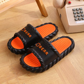 男夏室内防滑家用厚底一字拖男女软底舒适情侣凉拖鞋 韩版 家居拖鞋