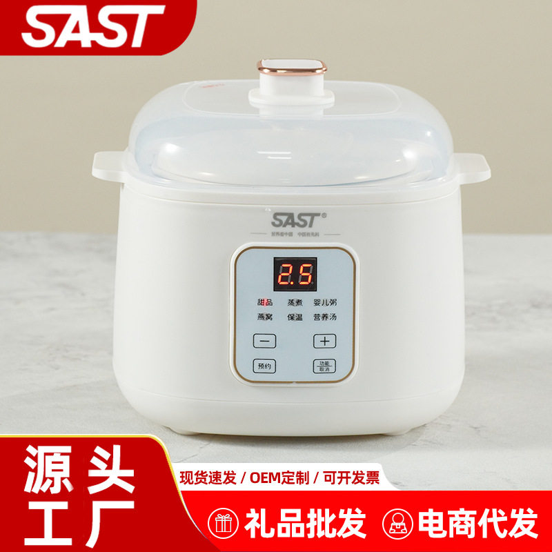SAST电炖锅家用全自动隔水炖盅燕窝陶瓷多功能煲汤锅礼SAST/先科