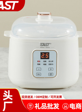 SAST电炖锅家用全自动隔水炖盅燕窝陶瓷多功能煲汤锅礼SAST/先科