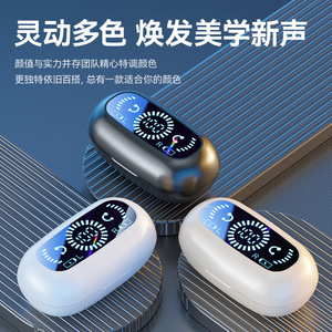 跨境新款私模传导蓝牙耳机不入耳夹式运动数显超长续航无线耳机