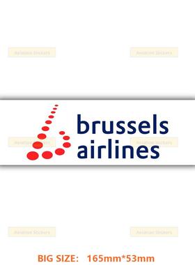 BRUSSELS 航空LOGO标志大号贴纸3M防水笔记本贴纸潮贴行李箱贴