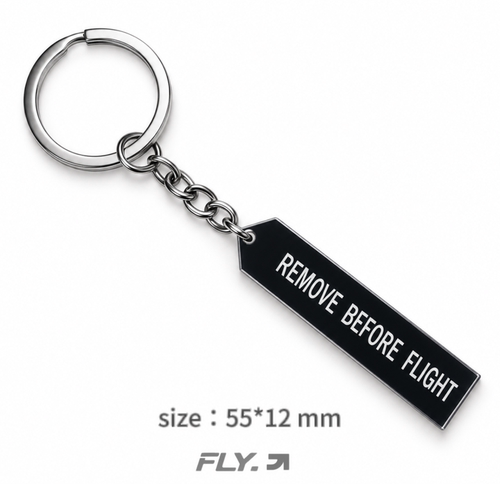 remove before flight亚克力飞行钥匙扣航司文字梗挂件个性挂件