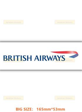 BRITISH AIRWAYS航空LOGO大号贴纸3M防水笔记本贴纸潮贴行李箱贴