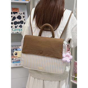 格子手提双肩包14 16英寸笔记本内胆包保护套电脑收纳包书包 15.6