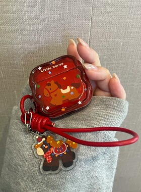 ins新年小马华强北pro4/5保护套苹果4代蓝牙耳机套Mini4适用迪士尼F8