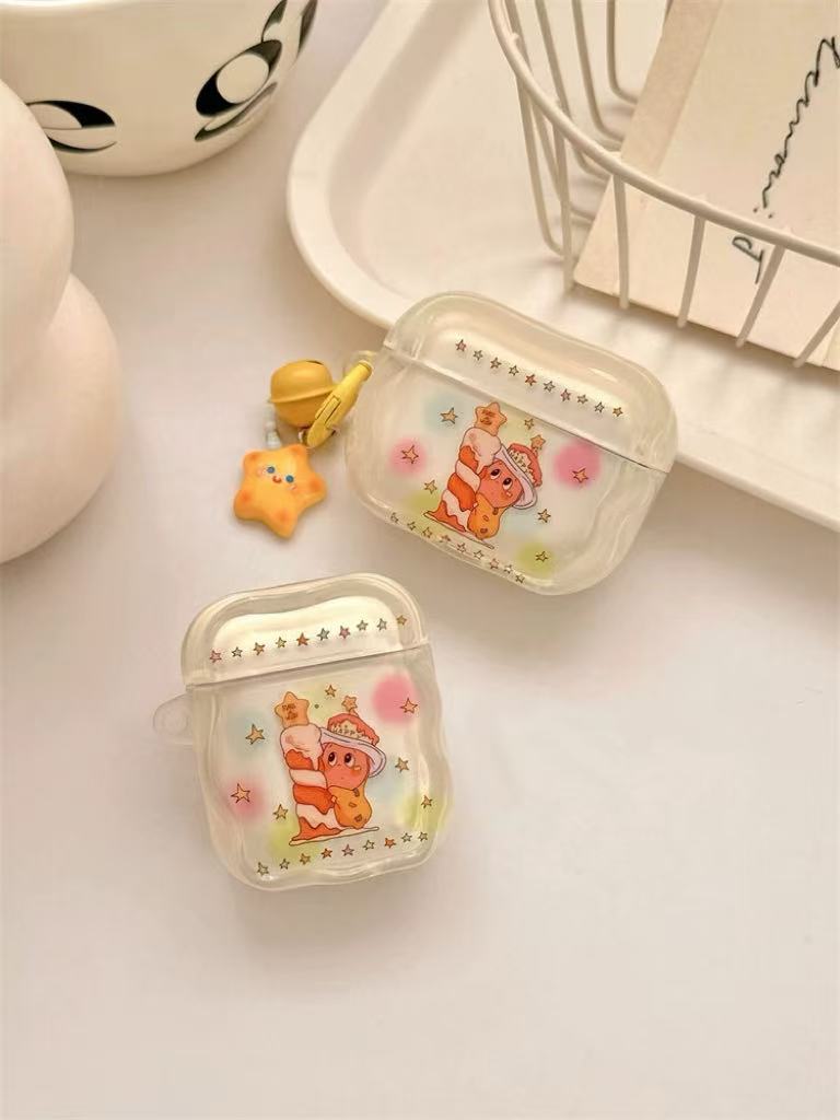 许愿星星人适用于lp40耳机壳LP40无线Lenovo LP40蓝牙耳机保护套带卡通挂件