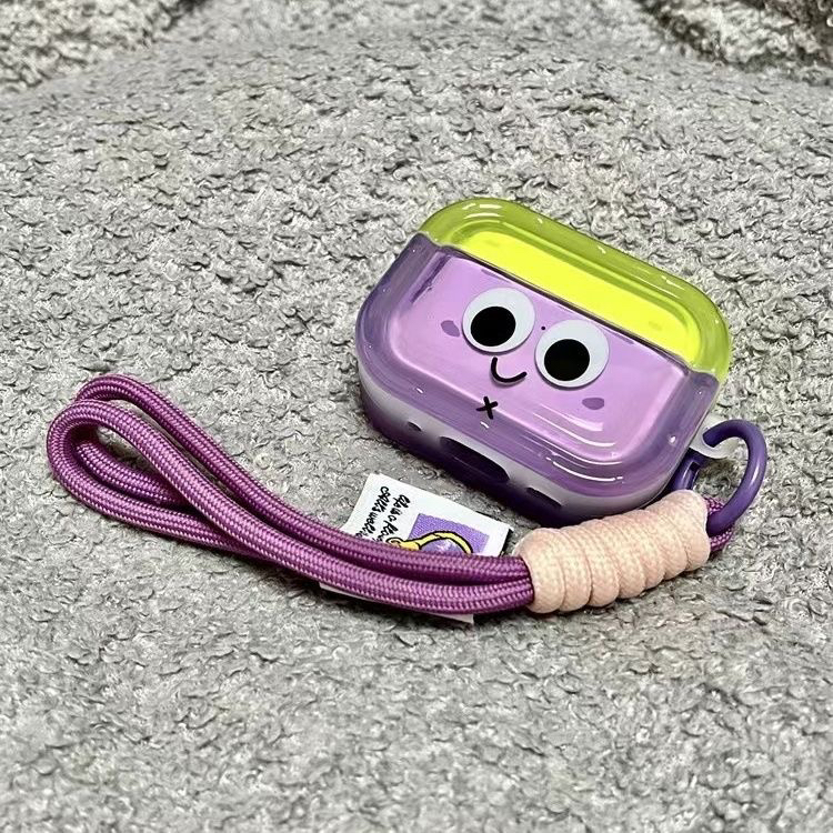 茄子表情ins联想lp40耳机壳LP40无线Lenovo LP40蓝牙带链条保护套