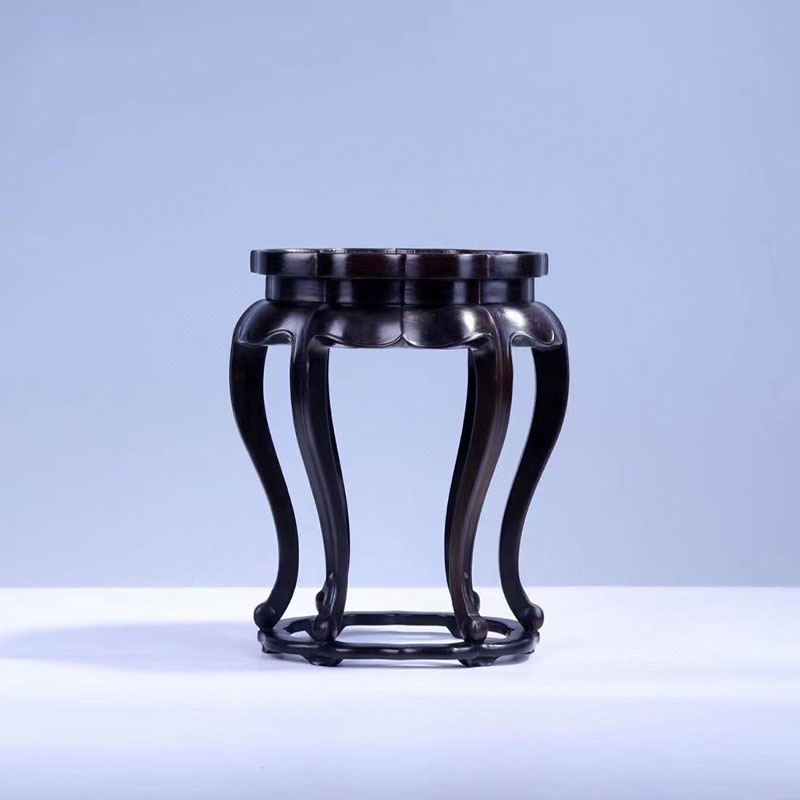 红木雕刻摆件底座紫光檀木质实木花盆盆景托架茶壶香炉玉器底座