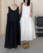 春夏新款 小个子气质叠穿法式 简约宽松时尚 Dakiyo 无袖 背心连衣裙