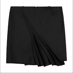 Dakiyo 优雅斜褶半裙 Bella街头约会高品质