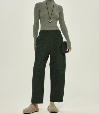 开间/一条过冬神裤 舒弹易打理澳洲针织羊毛苣温暖慵懒月牙奶奶裤