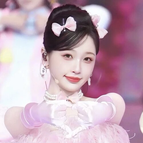 优优璐虞书欣粉色蝴蝶结发夹黑色精致细节镶嵌钻石甜美气质发饰女