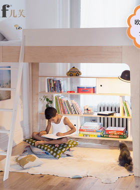 进口oeuf NYC Perch 实木高低床上下床儿童床双层床子母床北欧风