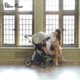 原装正品Silvercross pioneer婴儿推车可坐可躺宝宝儿童高景观折