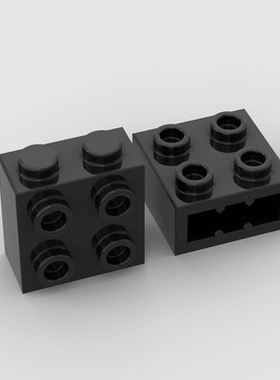 国产积木1x2x1.6侧4孔砖工程科技散件兼容22885零件特殊砖配件