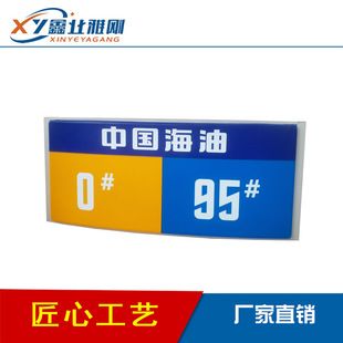 中海油加油站油品灯箱加油机顶灯箱加油站油品导视牌广告立柱牌灯