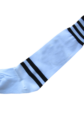 小学生孩儿童足球袜长筒袜毛巾底袜运动袜高筒护腿袜子160113白色