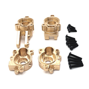 易控 1/10 YK4106 4107 遥控车配件 金属升级 黄铜 后桥杯 齿轮盖
