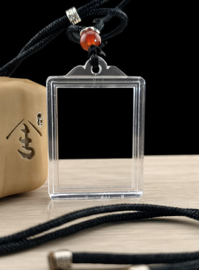 嘎乌亚克力装物供奉透明可打开相方形透明噶乌盒宝瓶随身携带男女