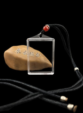 空心可打开佛像吊坠盒 可拆装东西项链盒挂件 亚克力佛牌嘎乌盒子