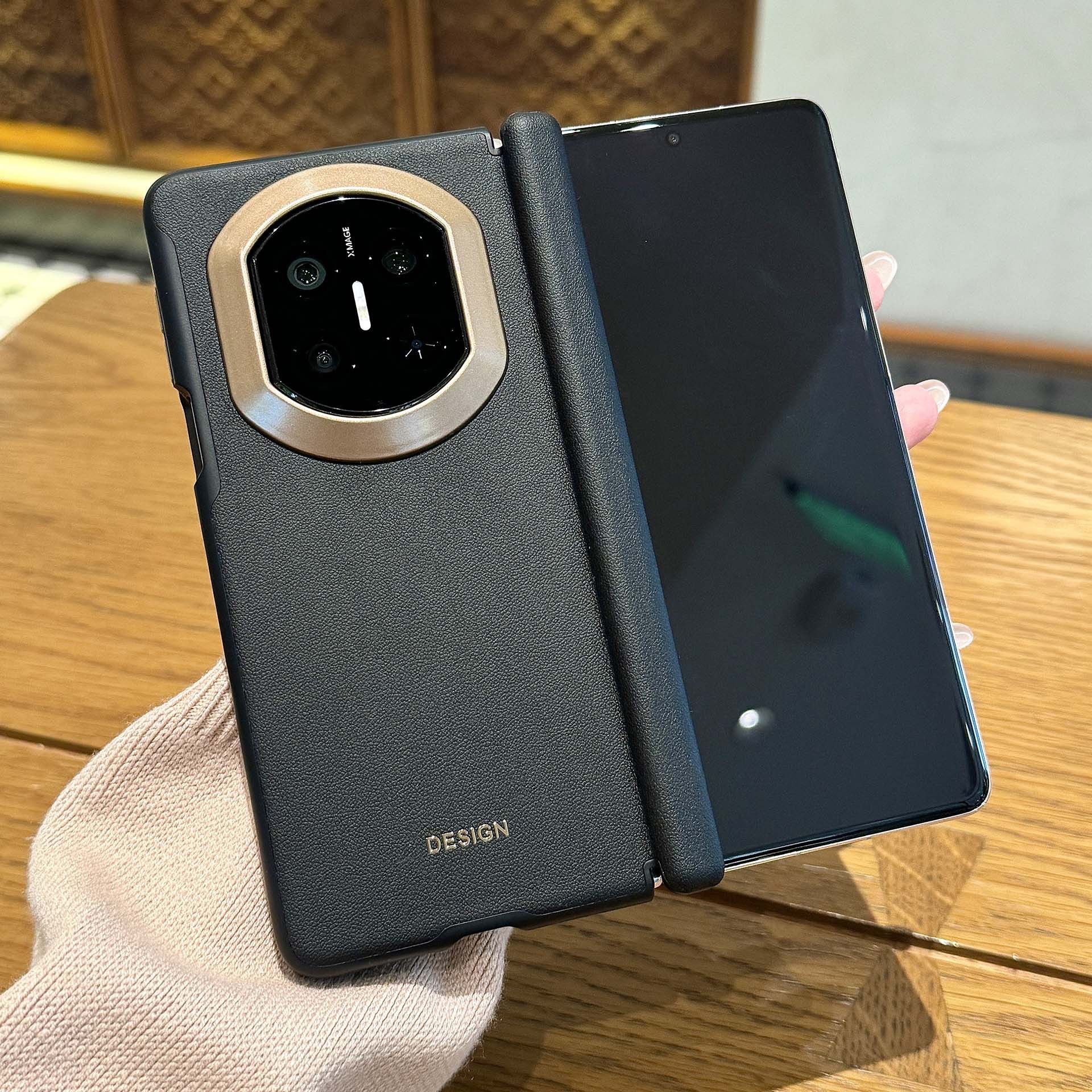 适用华为matex7手机壳双中轴保护x6磁吸充电x5素皮铰链全包防摔壳,3C数码配件,手机屏幕总成,淘宝优惠券,粉丝福利购,淘宝优惠卷