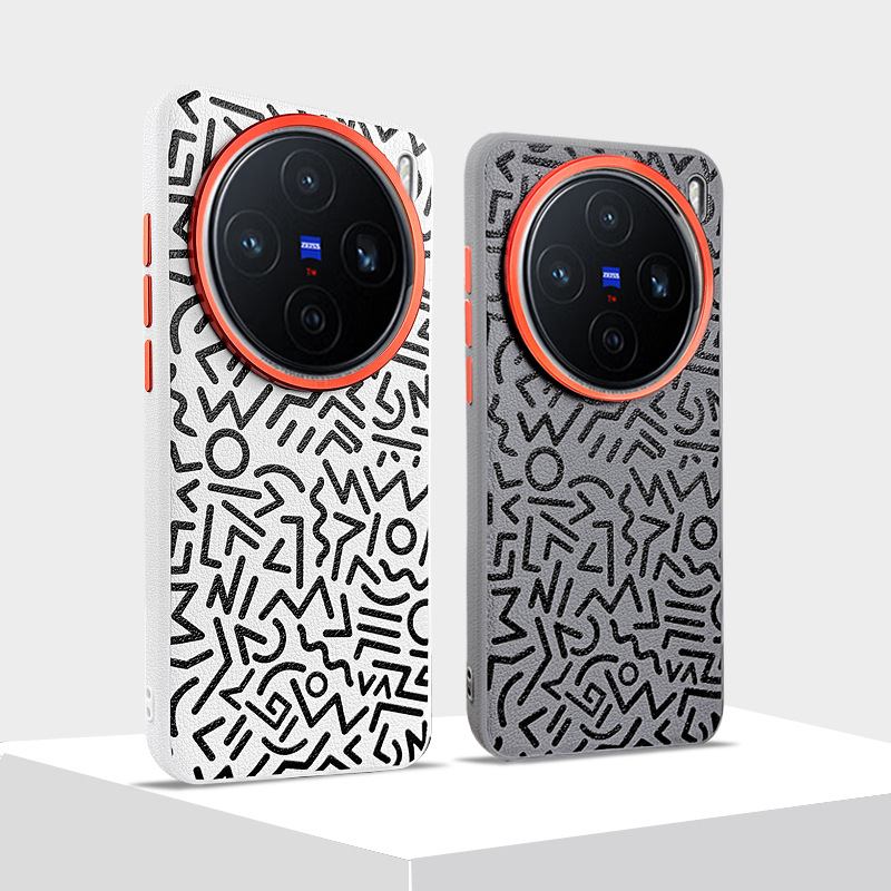 适用荣耀Magic8手机壳素皮彩绘