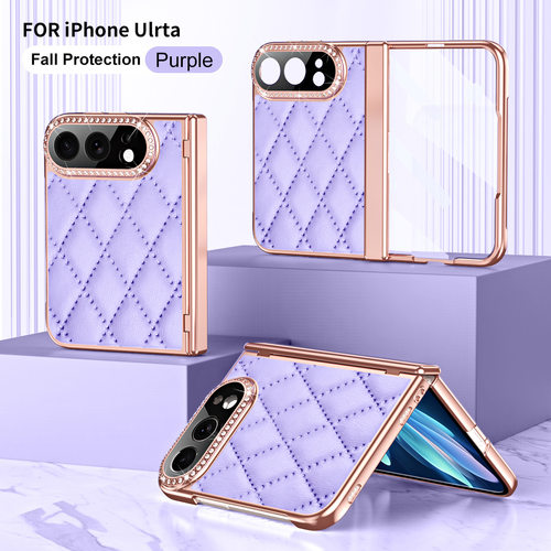 适用iPhoneDuo手机壳闪钻电镀
