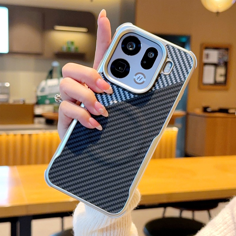 适用FindX9碳纤皮磁吸壳