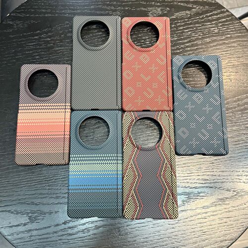 适用荣耀magicv6凯夫拉纹手机壳