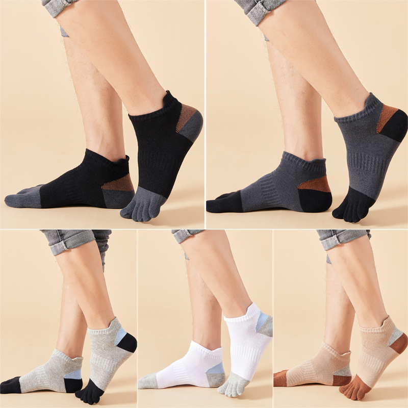 新款五指袜四季纯棉护腕男士