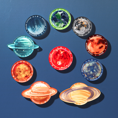 星辰大海星球太阳系八大行星宇航员系列冰箱贴亚克力创意装饰贴