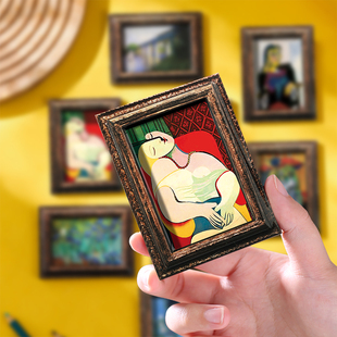 高级感毕加索立体主义艺术世界名画冰箱贴个性创意装饰磁性贴梦